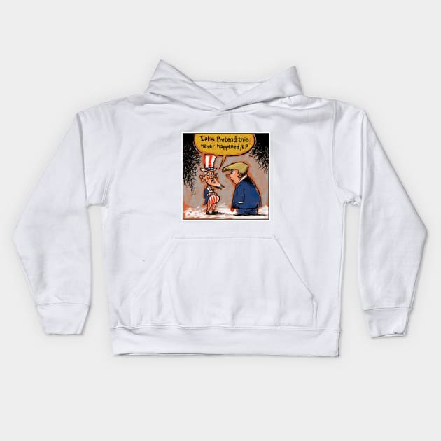 Trump's America Kids Hoodie by GuyParsons